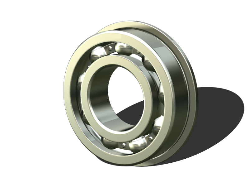 Inch size Miniature ball bearings Flange type with shields