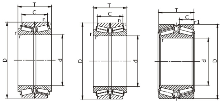 Double row tapered roller bearings